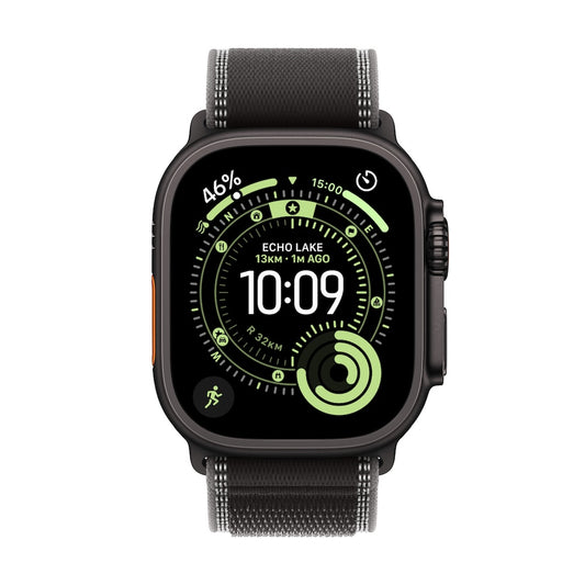 Apple Watch Ultra 3 GPS + Cellular 49mm černě titanové pouzdro s černě/ulovým trailovým tahem - S/M - bonami.click