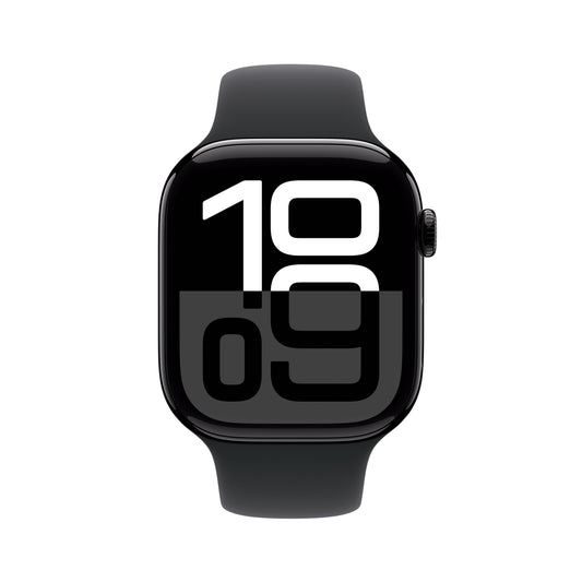 Apple Watch Series 10 GPS + Cellular 46mm klavírně černé hliníkové pouzdro s černým sportovním řemínkem - S/M (renovovaný) - bonami.click