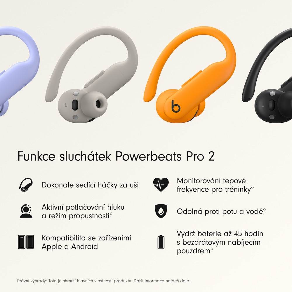 Bezdrátová sluchátka Beats Powerbeats Pro 2 – svítivě oranžová - bonami.click