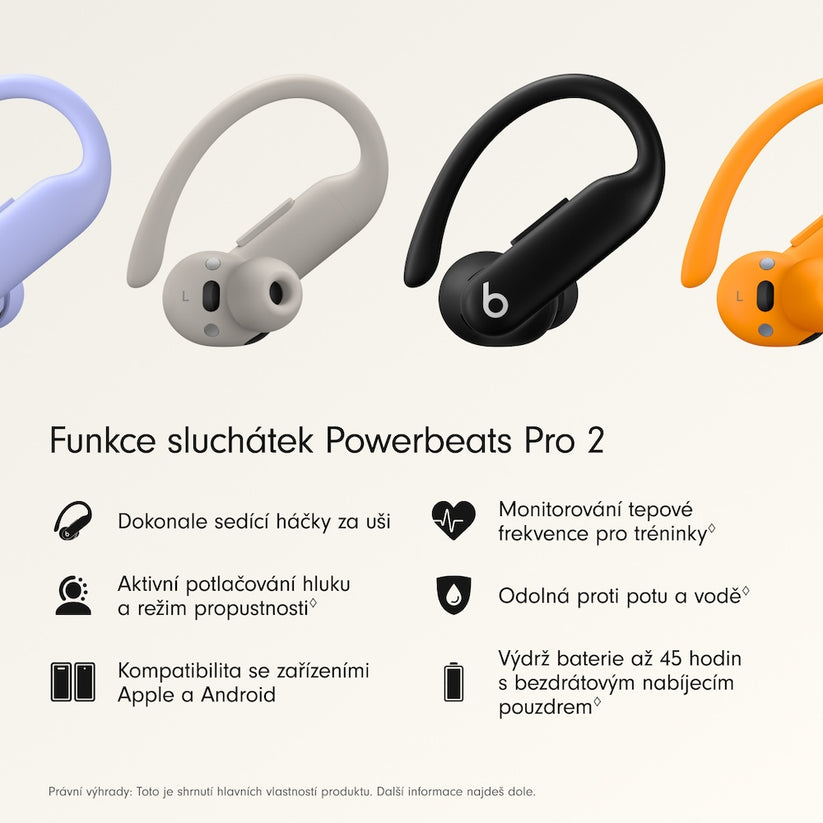 Bezdrátová sluchátka Beats Powerbeats Pro 2 – uhlově černá - bonami.click