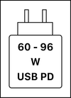 Toto zařízení podporuje rychlé nabíjení přes USB PD, jak je definováno v dokumentu USB Implementers Forum Power Delivery.