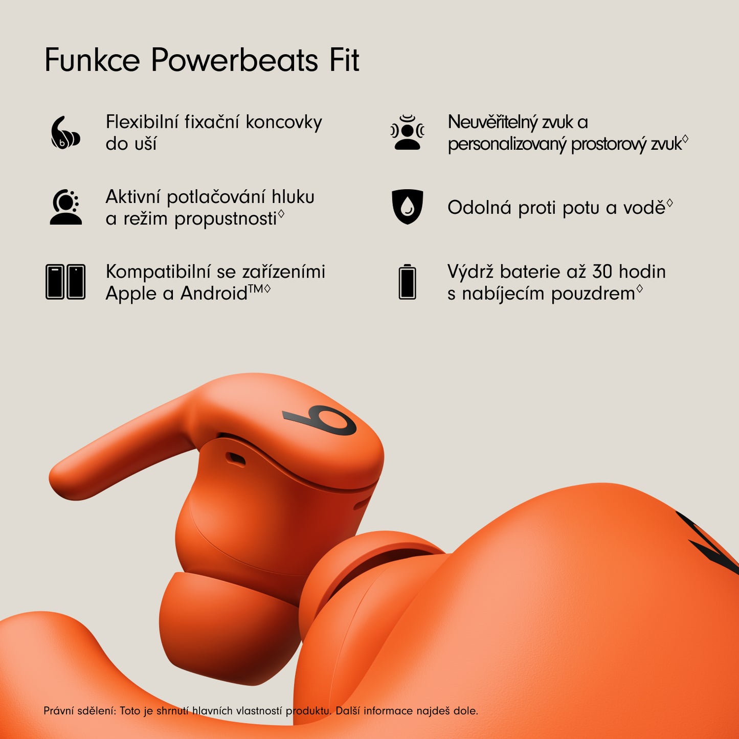 Powerbeats Fit - Wireless NC Workout Earbuds w Secure Fit - Spark Orange - bonami.click