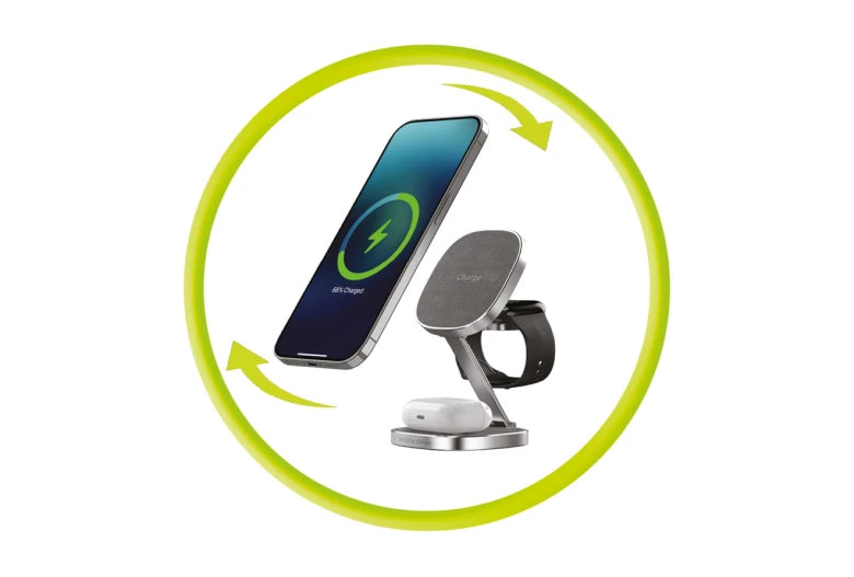 Cestovní bezdrátová nabíječka Mobile Origin TravelCharge PRO - šedá