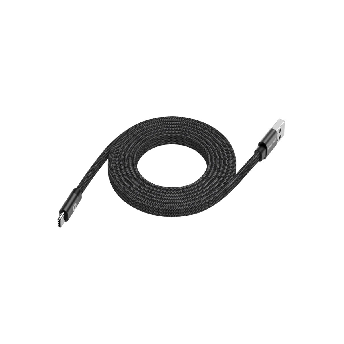 Magnetický 27W nabíjecí kabel Mobile Origin Original Flat Cable USB-A / USB-C 1m - černý - bonami.click