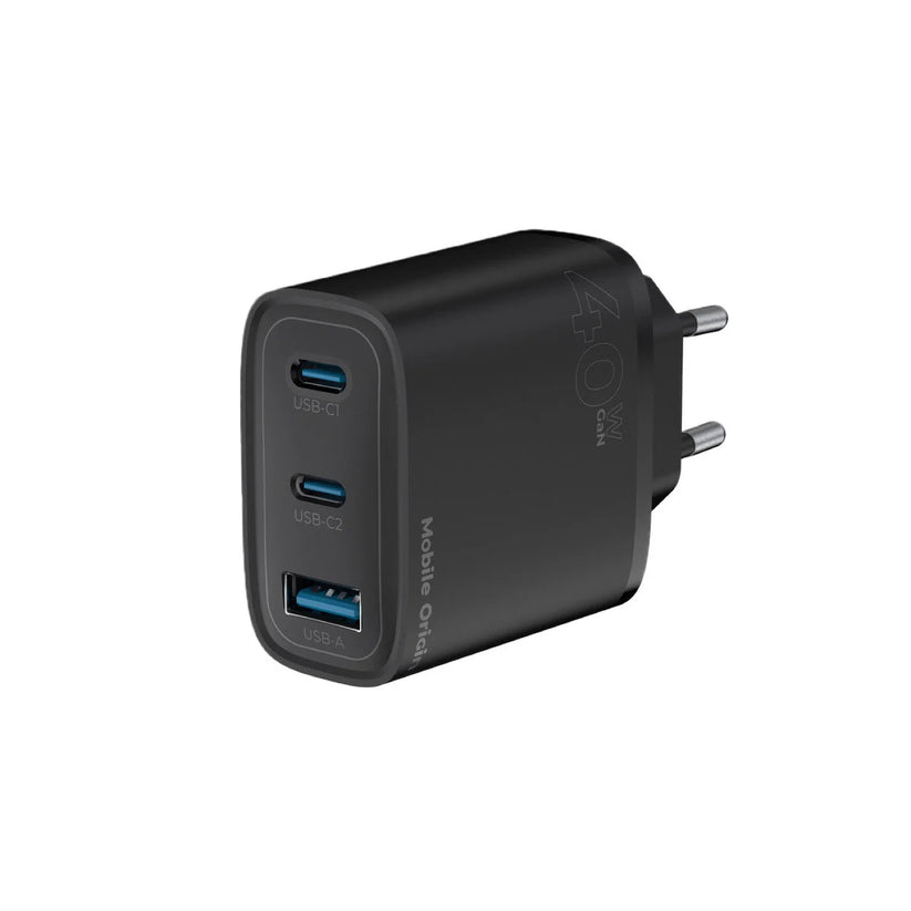 Síťová nabíječka Mobile Origin Dual USB-C a USB-A GaN Wall Charger 40W - bonami.click