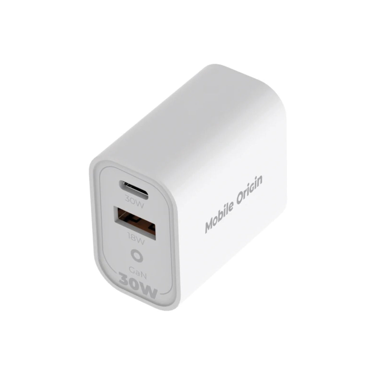 30W univerzální cestovní adaptér Mobile Origin GaN MO14 - bílý - bonami.click