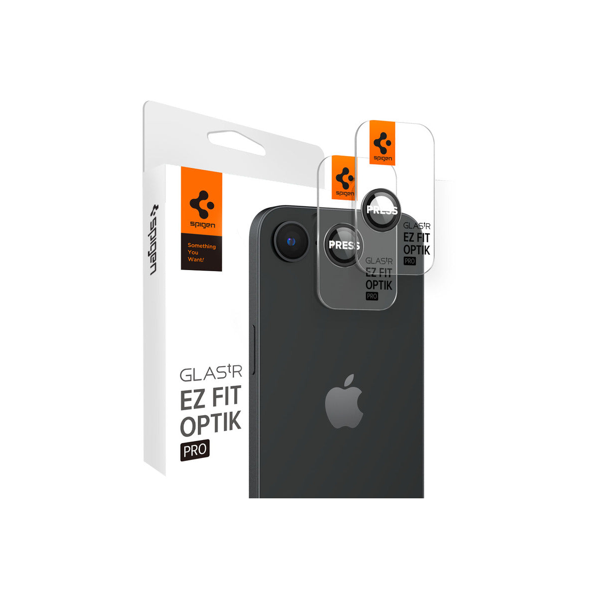 Ochranné sklo na čočku pro iPhone 16e Spigen Glass tR EZ Fit Optik Pro (2ks) - černé - bonami.click