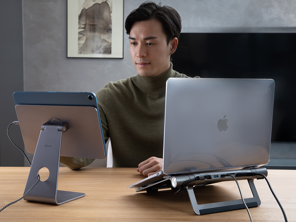 USB-C Hub Multiport 8v1 Epico - vesmírně šedý - bonami.click
