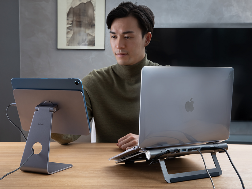 USB-C Hub Multiport 8v1 Epico - vesmírně šedý - bonami.click