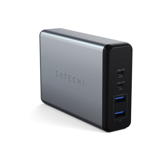 75W dvojitá USB-C PD cestovní nabíječka Satechi - vesmírně šedá - bonami.click