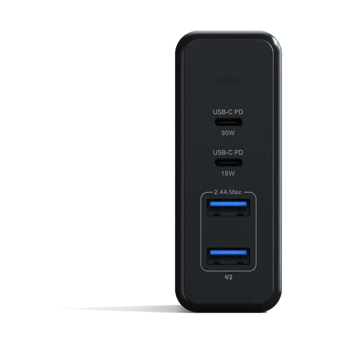 75W dvojitá USB-C PD cestovní nabíječka Satechi - vesmírně šedá - bonami.click