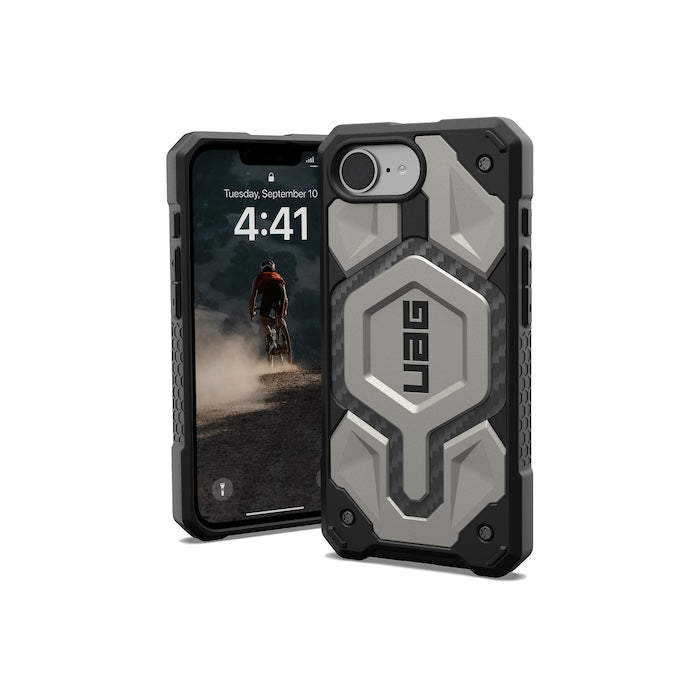 MagSafe kryt pro iPhone 16e UAG Monarch Pro - stříbrný - bonami.click