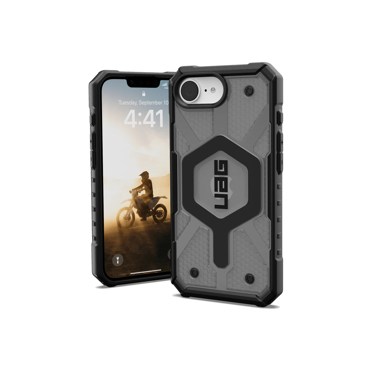 MagSafe kryt pro iPhone 16e UAG Pathfinder Clear - šedý - bonami.click