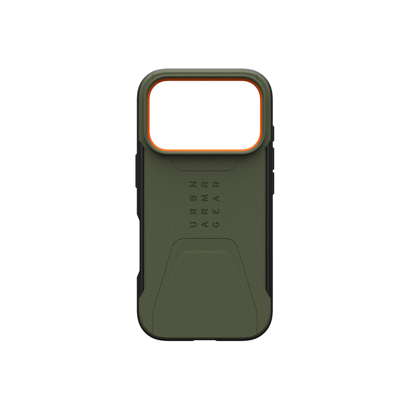 Kryt pro iPhone 17 Pro UAG Civilian Magsafe - olivově oranžový - bonami.click