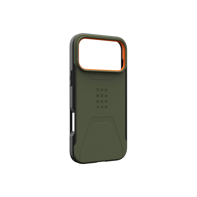 Kryt pro iPhone 17 Pro Max UAG Civilian Magsafe - olivově oranžový - bonami.click