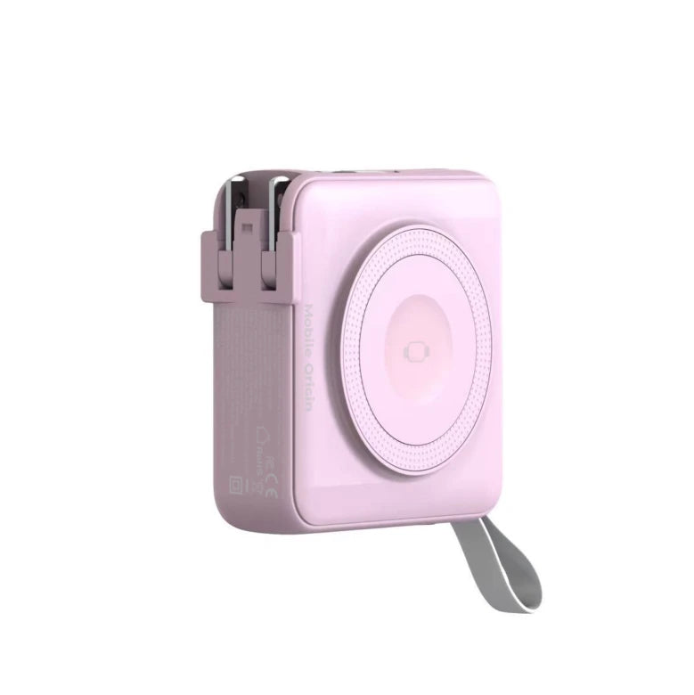 Powerbanka a cestovní nabíječka Mobile Origin PowerBank Travel Charger 10 000 mAh - růžová