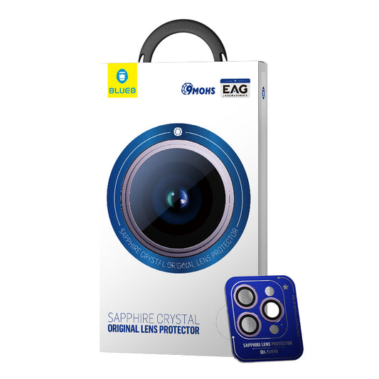 Safírové sklo na čočky pro iPhone 14 Pro / Pro Max Blueo - zlaté - bonami.click