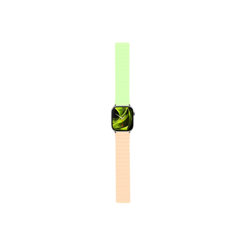 Řemínek pro Apple Watch 42/44/45/49 mm Mobile Magnetic Strap II - růžový/zelený - bonami.click