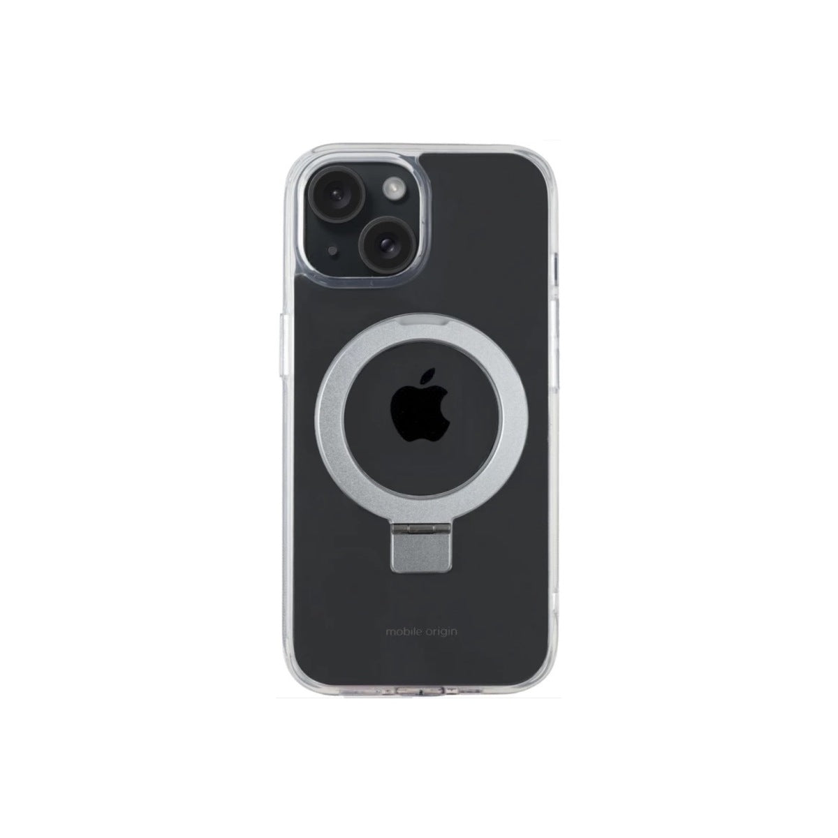 Pouzdro na iPhone 15 Mobile Origin RingMag - průhledné - bonami.click