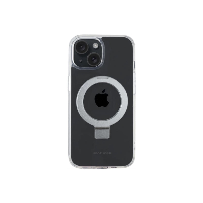 Pouzdro na iPhone 15 Mobile Origin RingMag - průhledné - bonami.click