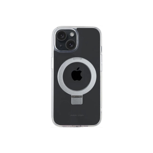 Pouzdro na iPhone 15 Mobile Origin RingMag - průhledné - bonami.click