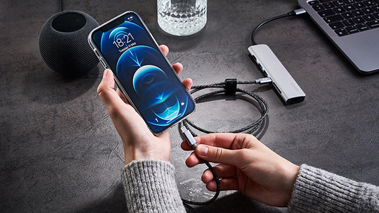 Odolný napájecí kabel USB-C 1,2m - vesmírně šedá - bonami.click