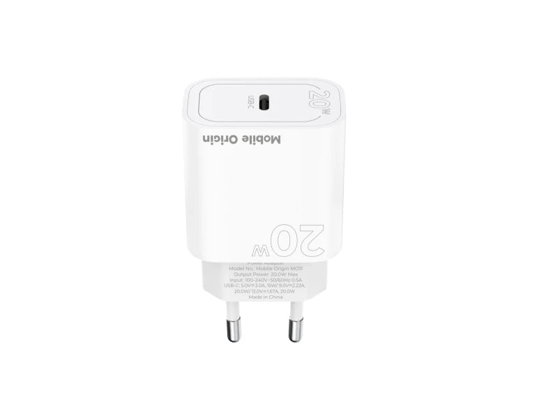 20W adaptér Mobile Origin PD20W Wall Charger MO11 USB-C