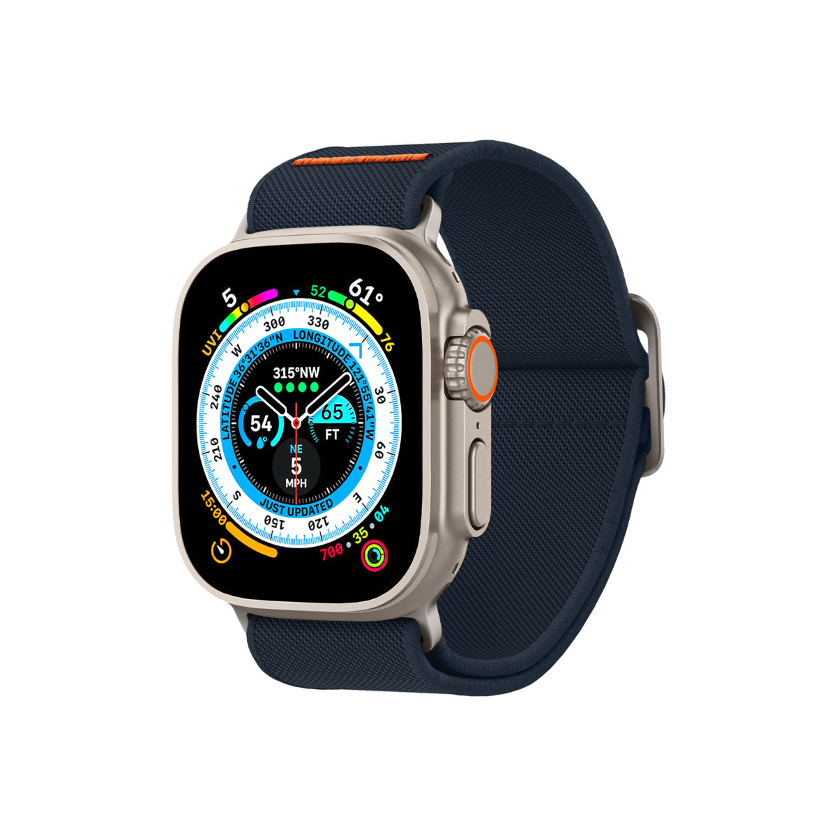 Řemínek pro Apple Watch 42/44/45/49mm Spigen Lite Fit Ultra - modrý - bonami.click
