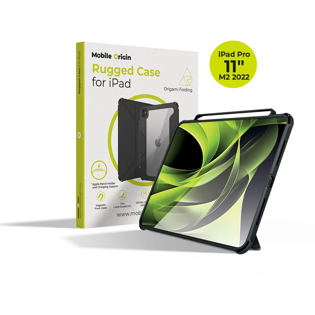 Odolné pouzdro pro iPad Pro 11” (M2 2022, 4. generace) Mobile Origin Rugged Case - černé