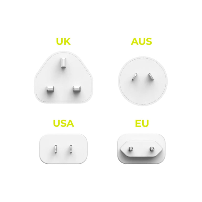 30W univerzální cestovní adaptér Mobile Origin GaN MO14 - bílý - bonami.click