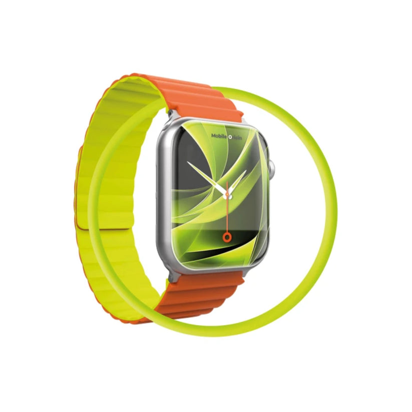 Řemínek pro Apple Watch 42/44/45/49 mm Mobile Magnetic Strap II - oranžový/zelený - bonami.click