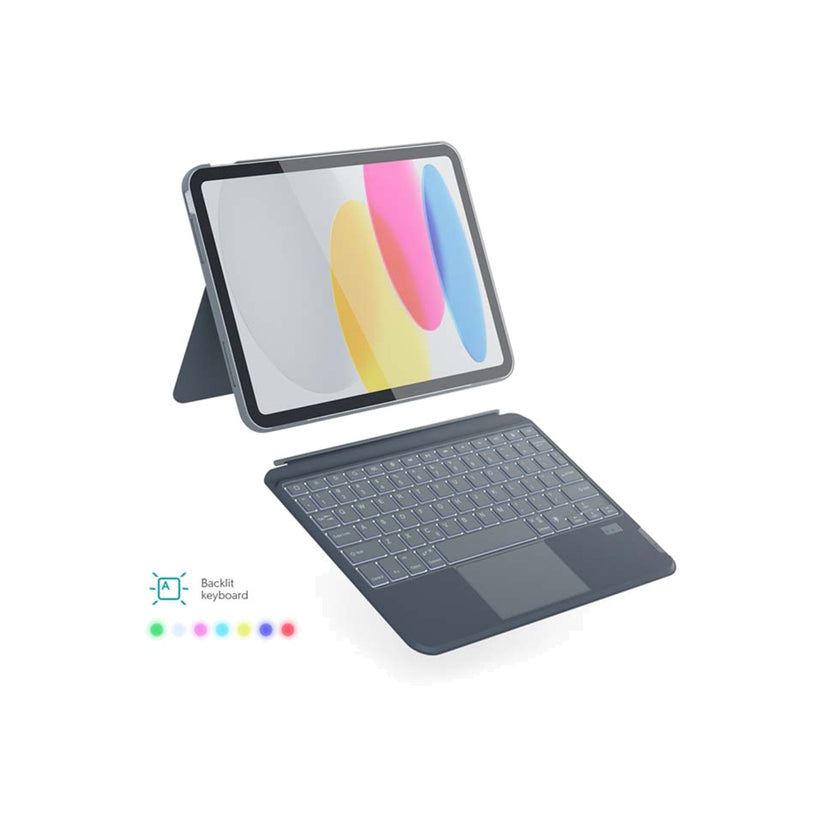 Kryt s českou klávesnicí na iPad Pro 11" (18/20/21/22) / iPad Air 10,9" Epico Backlit Keyboard Case - šedý - bonami.click