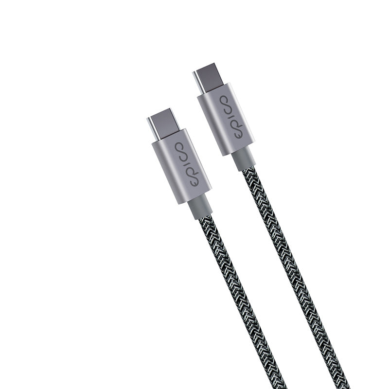 Opletený kabel USB-C na USB-C 240W 2m Epico - vesmírně šedá - bonami.click