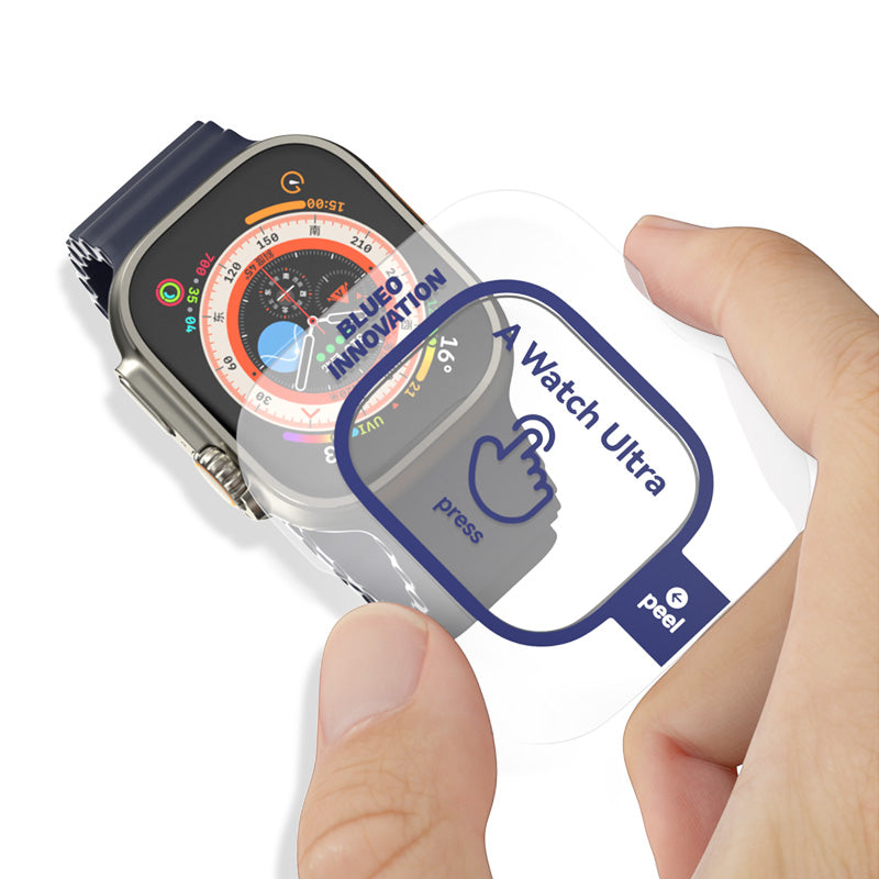 Safírové sklo s titanovým rámem pro Apple Watch Ultra Blueo - bonami.click