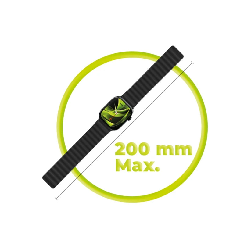 Řemínek pro Apple Watch 42/44/45/49 mm Mobile Magnetic Strap II - černý - bonami.click