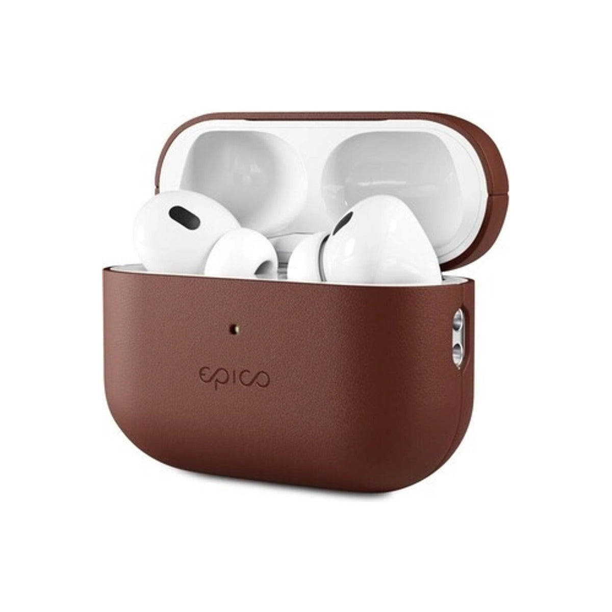 Kožené pouzdro pro AirPods Pro 2 Epico Leather Case - hnědé