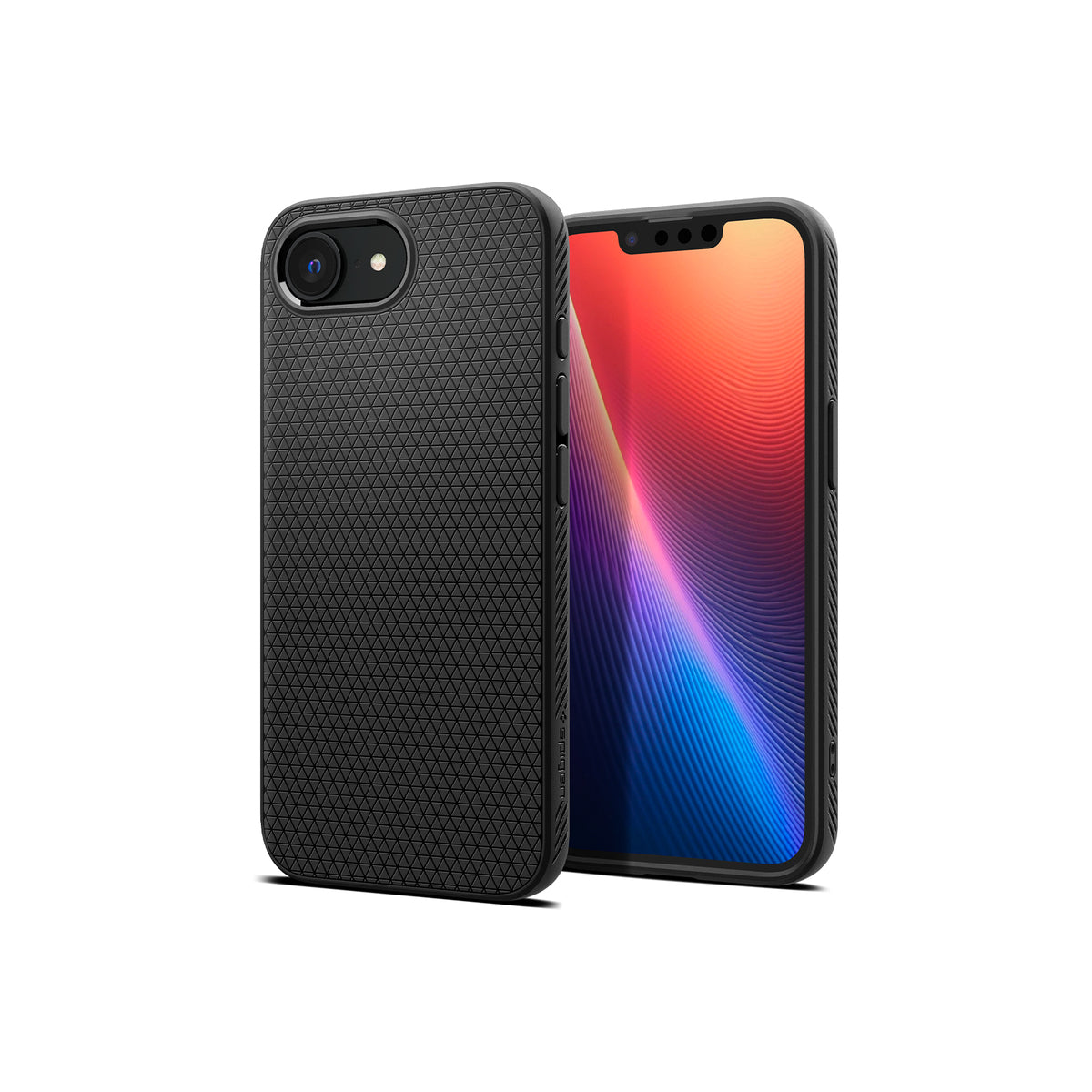Kryt pro iPhone 16e Spigen Liquid Air - matně černý - bonami.click