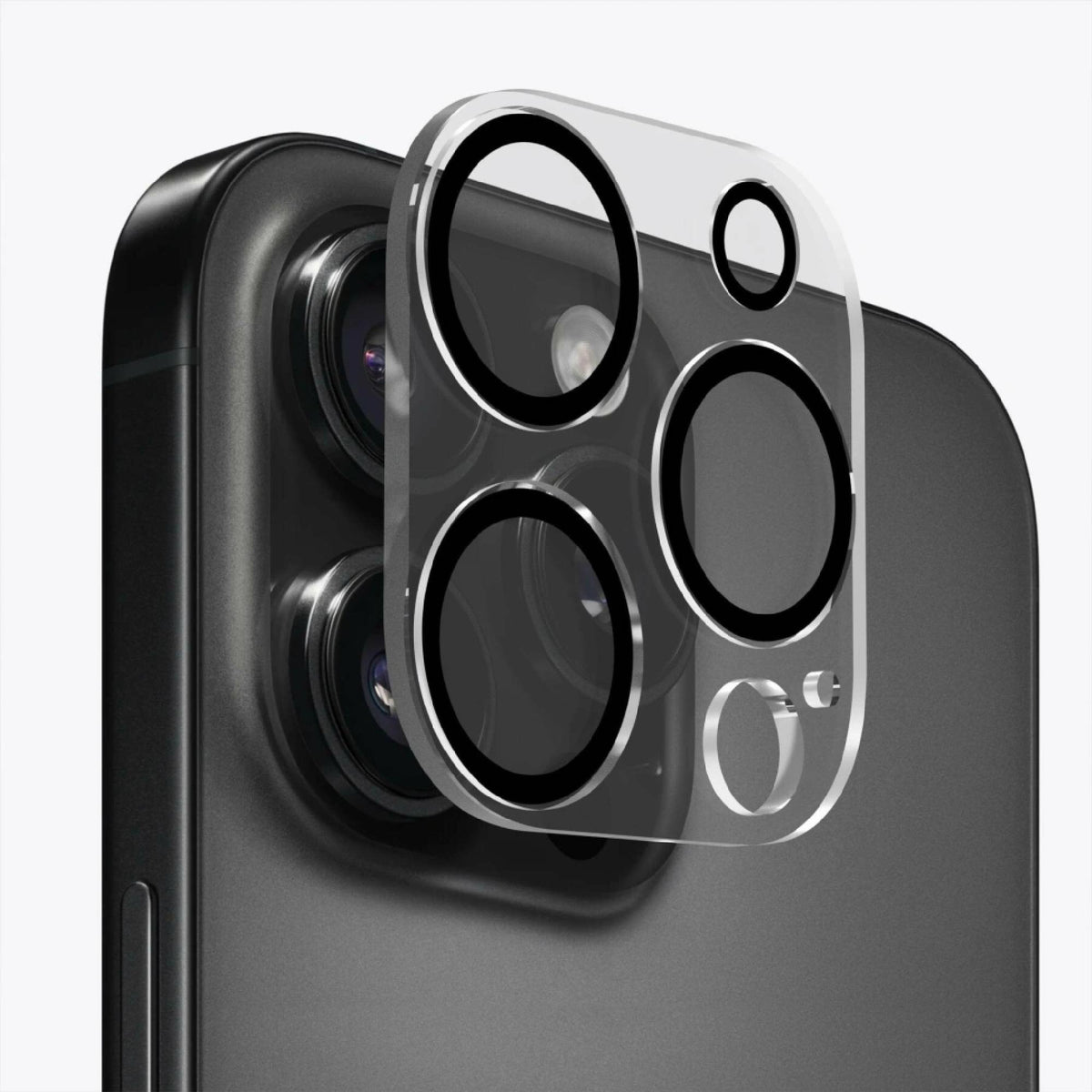 Ochranné sklo na čočky pro pro iPhone 16 Pro / 16 Pro Max Mobile Origin Easy Lens Full Cover - průhledné