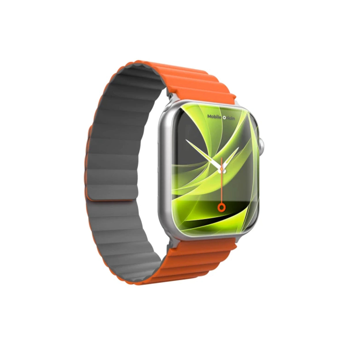 Řemínek pro Apple Watch 42/44/45/49 mm Mobile Magnetic Strap II - oranžový/šedý - bonami.click