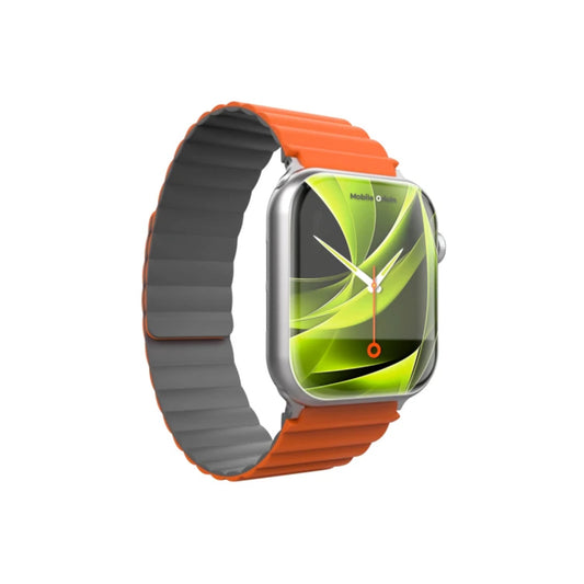 Řemínek pro Apple Watch 42/44/45/49 mm Mobile Magnetic Strap II - oranžový/šedý - bonami.click