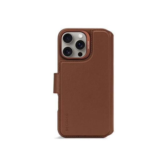 Kožená odnímatelná peněženka Decoded pro iPhone 16 Pro Max - béžová - bonami.click