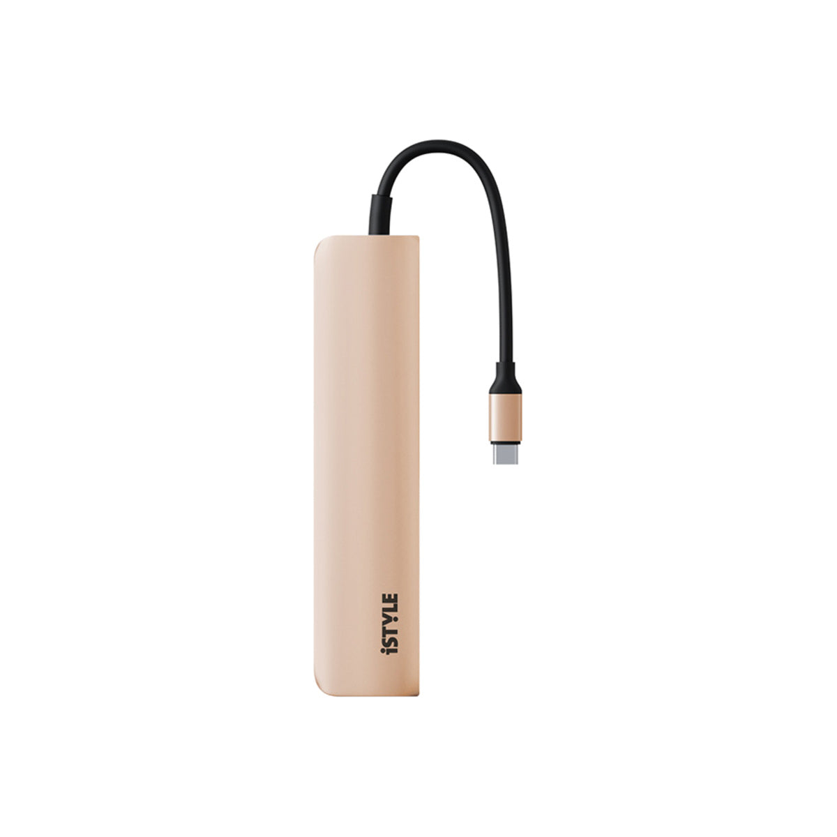 Hliníkový 8K HUB 6v1 s konektorem USB-C iSTYLE - zlatý - bonami.click