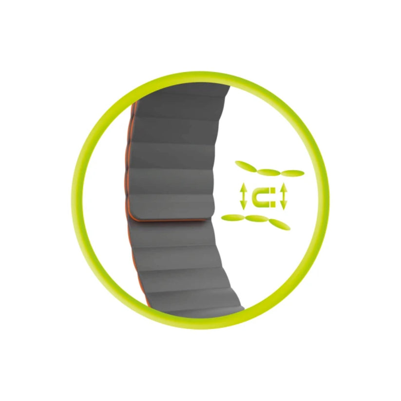 Řemínek pro Apple Watch 42/44/45/49 mm Mobile Magnetic Strap II - oranžový/šedý - bonami.click