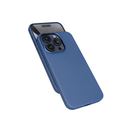 Kožený kryt pro iPhone 15 Pro Epico Mag+ - modrý - bonami.click