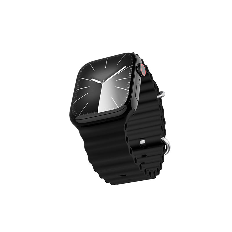 Řemínek pro Apple Watch 42/44/45/49 mm Epico Watch Strap Ocean - černý - bonami.click