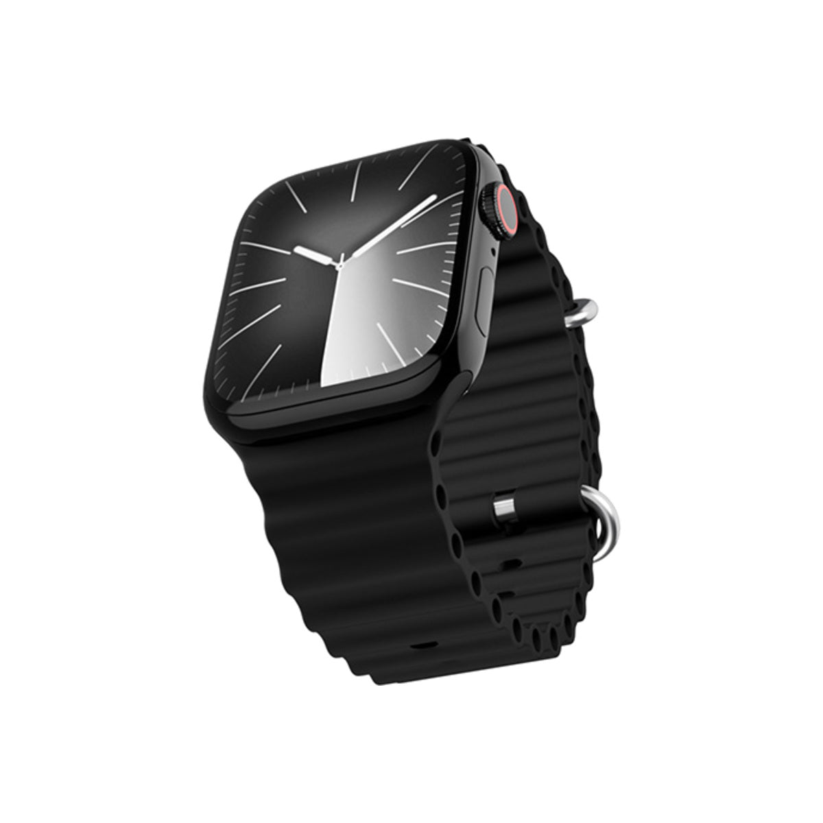 Řemínek pro Apple Watch 38/40/41 mm Epico Watch Strap Ocean - černý - bonami.click