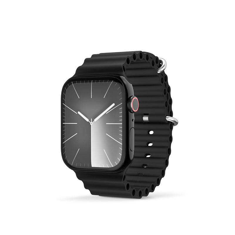 Řemínek pro Apple Watch 42/44/45/49 mm Epico Watch Strap Ocean - černý - bonami.click