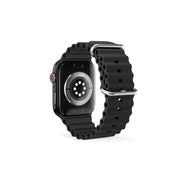 Řemínek pro Apple Watch 42/44/45/49 mm Epico Watch Strap Ocean - černý - bonami.click