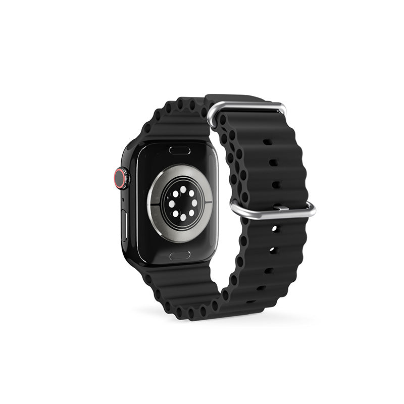 Řemínek pro Apple Watch 42/44/45/49 mm Epico Watch Strap Ocean - černý - bonami.click