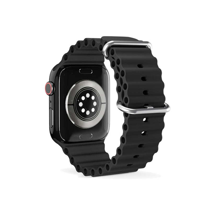 Řemínek pro Apple Watch 38/40/41 mm Epico Watch Strap Ocean - černý - bonami.click